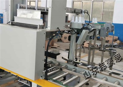 落差式全自動裝箱機，自動封箱機工作視頻