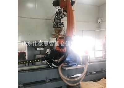重鈣粉智能拆垛拆包線 機(jī)械手視覺拆垛設(shè)備現(xiàn)場