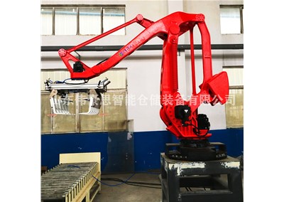 樹脂粉智能碼垛機械手 全自動碼垛設備現(xiàn)場