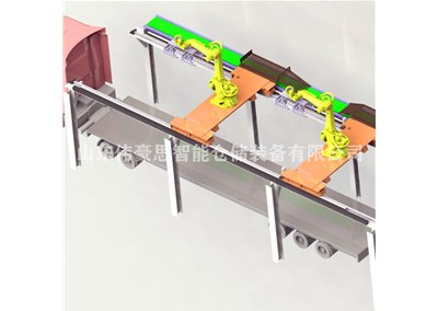 袋裝涂料全自動(dòng)裝車機(jī)的工作流程是什么？