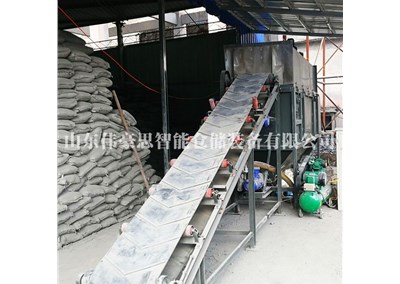 塑膠顆粒全自動(dòng)拆垛拆包設(shè)備 袋料自動(dòng)拆袋投料設(shè)備現(xiàn)場