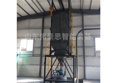 橡膠粉噸袋全自動拆袋機 全密閉噸包卸料設備現(xiàn)場