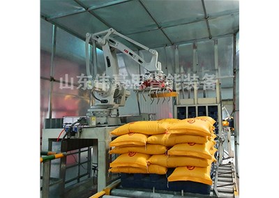 50KG面粉機(jī)械手碼垛機(jī) 編織袋自動碼垛機(jī)器人