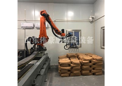 PVC粉自動拆垛機(jī)器人 拆垛機(jī)械手工作步驟