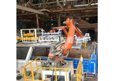 石灰粉智能裝車機械手 全自動裝車機器人現(xiàn)場