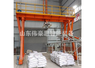 黃沙全自動(dòng)裝車(chē)設(shè)備 袋料桁架式裝車(chē)機(jī)試運(yùn)行