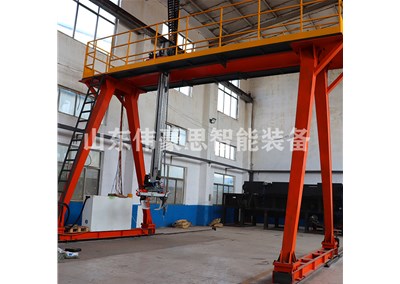 硫磺粉料桁架式裝車機 裝車機械手作業(yè)流程