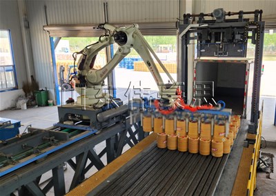 桶料全自動裝車機(jī)的作業(yè)過程