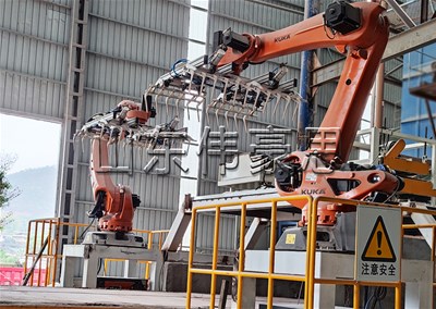 50KG水泥機(jī)械手裝車機(jī) 全自動裝車機(jī)器人定制